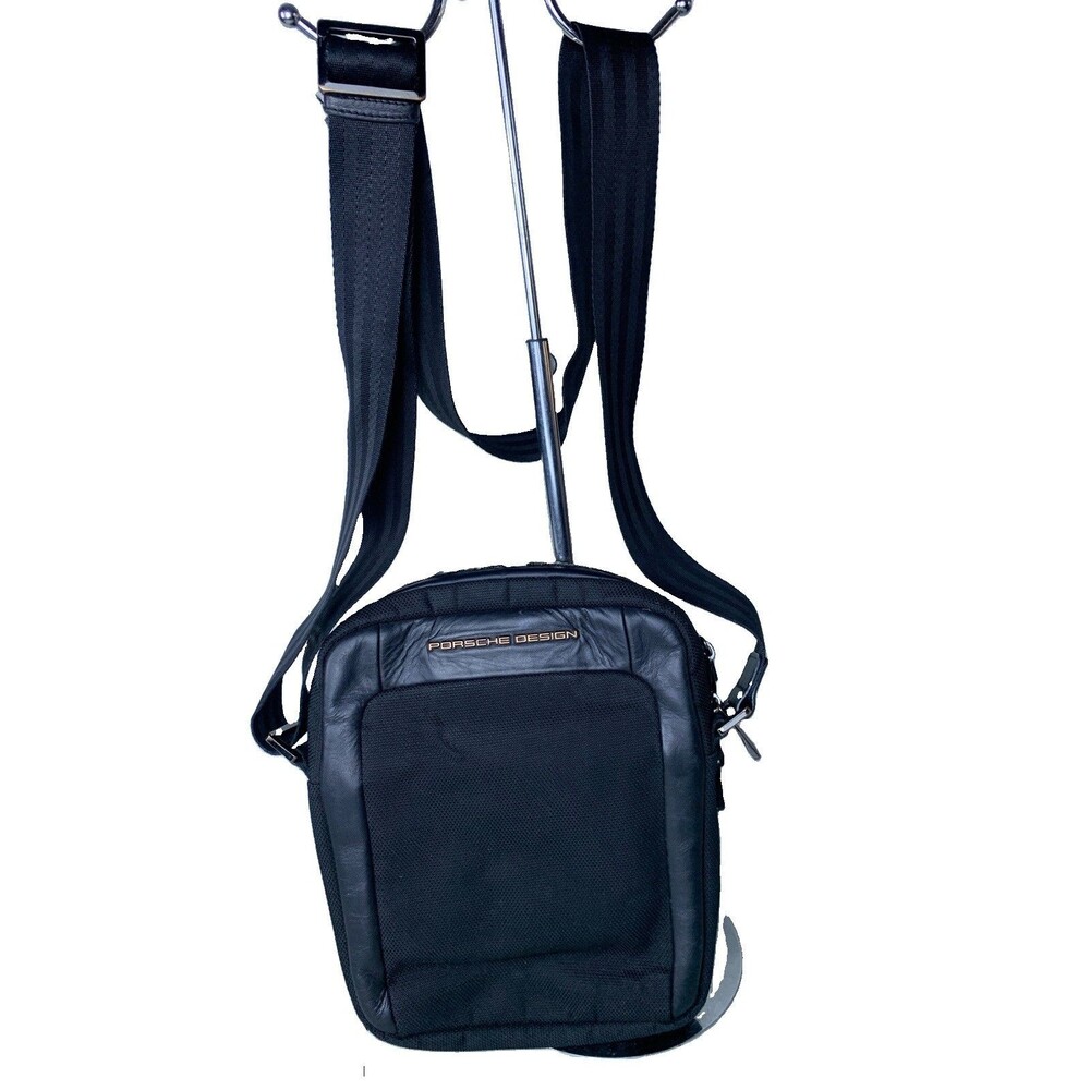 Porsche Design Roadster Shoulder / Crossbody Bag Adjustable Strap Small Black